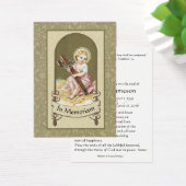 Carte Saint commémorative funéraire catholique du  (Bureau)