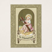Carte Saint commémorative funéraire catholique du  (Devant)