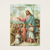 Carte Saint commémorative funéraire catholique pou (Devant)