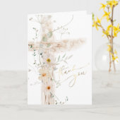 Carte Saint Croix fleurie événement religieux Merci (Fleur jaune)