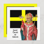 Carte Saint David du Pays de Galles (P 001) et son drape (Devant / Derrière)