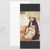 Carte Saint Dominic de Guzman par Fra Angelico (Devant / Derrière)
