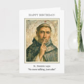 Carte Saint Dominique Bénédiction d'anniversaire religie (Devant)