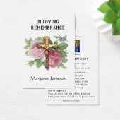 Carte Saint du mémorial funéraire catholique Rose (Bureau)