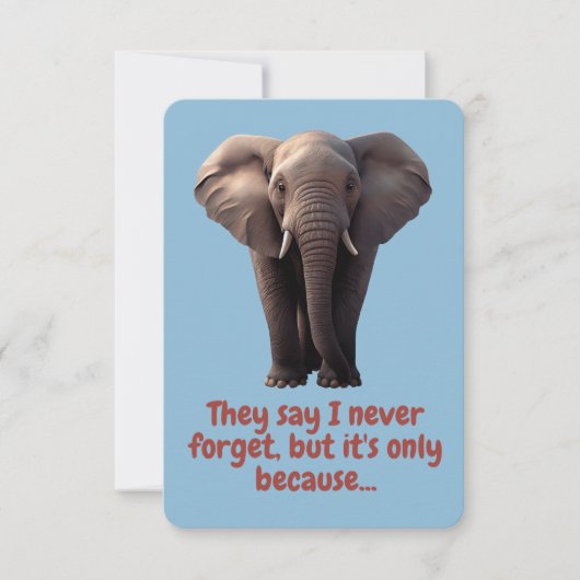 Carte Saint Eléphants Saint Valentin (Devant)