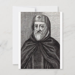 Carte Saint Ephrem le théologien chrétien syrien