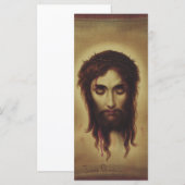 Carte Saint Face de Jésus-Christ (Devant / Derrière)