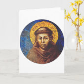 Carte Saint François d'Assise Le Cantique de la Création (Fleur jaune)