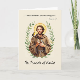 Carte Saint François d'Assise Paix et Bénédictions de Di