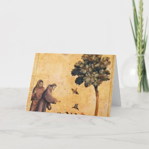Carte Saint François D'Assise Prêchant Aux Oiseaux