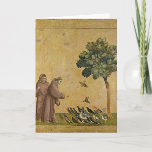 Carte Saint François d'Assise prêchant aux oiseaux (Devant)