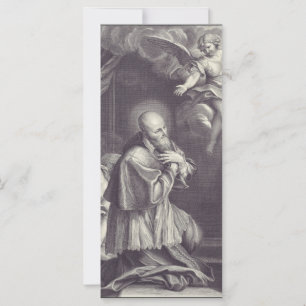 Carte Saint François de Sales Art en noir et blanc