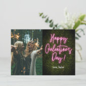 Carte Saint-Galentin Neon rose (Debout devant)