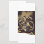 Carte Saint George assassiner le dragon (Devant / Derrière)
