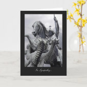 Carte Saint George et le Dragon - En Sympathie (Fleur jaune)