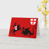 Carte Saint George's Day (Fleur jaune)
