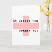 Carte Saint George's Day (Fleur jaune)