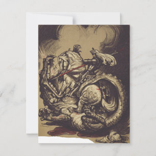 Carte Saint Georges et le Dragon Grand Martyr