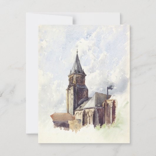 Carte Saint Germain des Prés Eglise Paris (Devant)
