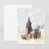 Carte Saint Germain des Prés Eglise Paris (Devant / Derrière)
