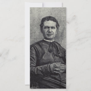 Carte Saint Jean Bosco Patron de la Jeunesse Art Catholi