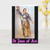 Carte Saint Jean d'Arc (Fleur jaune)