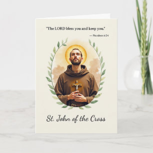 Carte Saint Jean de la Croix Paix de Dieu avec les Écrit