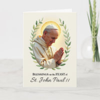 Saint Jean Paul ll Jour de Fête Bénédictions Feuil
