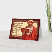 Carte Saint Jérôme en cardinal avec une citation motivat (Devant)