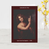 Carte Saint John the Baptist - Personalized - Customized (Fleur jaune)