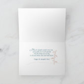 Carte Saint Joseph avec Marie et Jésus et Esprit (Intérieur)