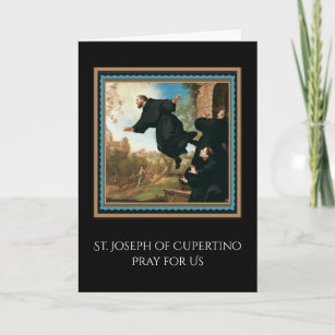 Carte Saint Joseph de Cupertino Prière catholique