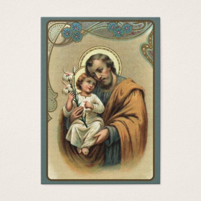 Carte Saint-Joseph Memorare (Devant)