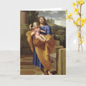 Carte Saint Joseph portant l'enfant Jésus, 1665 (Fleur jaune)