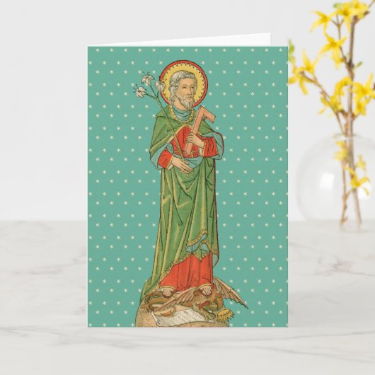 Carte Saint Joseph, protecteur de l'Église (VVP 09) (Fleur jaune)