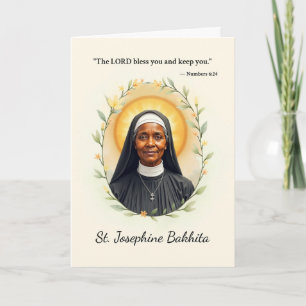 Carte Saint Josephine Bakhita La paix de Dieu avec les é