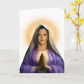 Carte Saint Kamala Harris Prière dévotionnelle (Fleur jaune)
