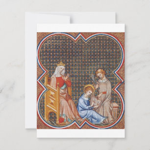 Carte Saint Louis IX de France Protecteur des Rois Art