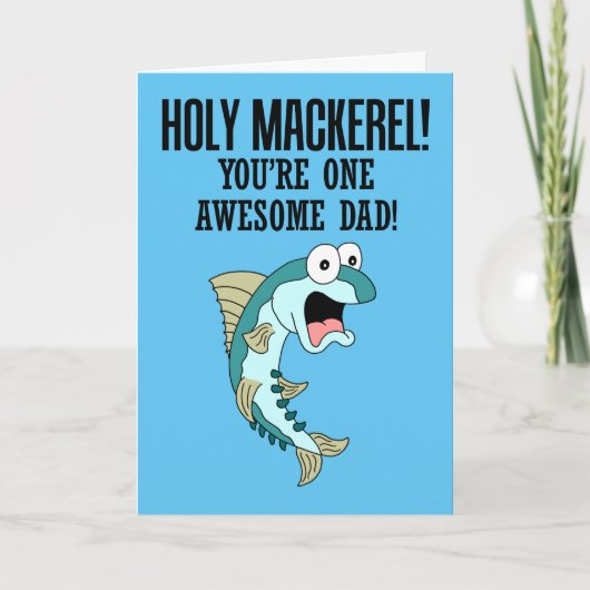 Carte Saint Maquereau Un Père génial (Devant)