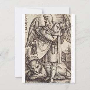 Carte Saint Marc l'évangéliste patron de Venise