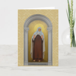 Carte Saint Mariam de Jésus Crucifié Carmélite Saint