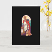 Carte Saint Martin de Porres (Fleur jaune)