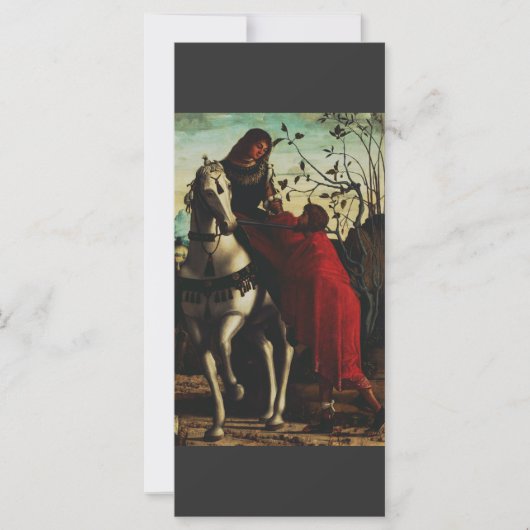 Carte Saint Martin de Tours partageant son manteau Beaux (Devant)