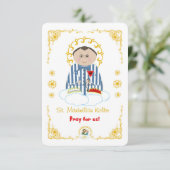 Carte Saint Maximilian Kolbe (Debout devant)