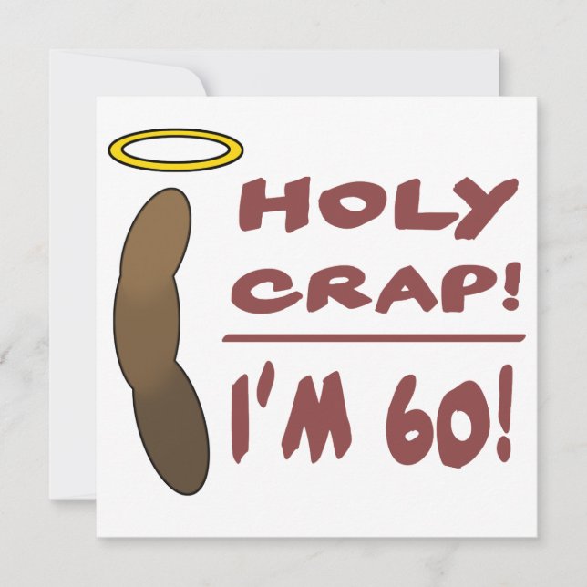 Carte Saint merde, j'ai 60 ans ! (Devant)
