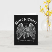 Carte Saint Michael Nous Défend En Bataille (Fleur jaune)