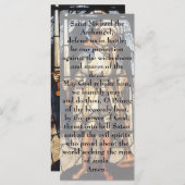 Carte Saint Michael par Sir Edward Coley Burne-Jones (Devant / Derrière)