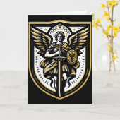 Carte Saint-Michel Archange chrétien (Fleur jaune)