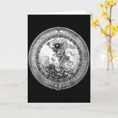 Carte Saint Michel l'Archange défait Satan Christ (Fleur jaune)