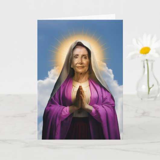 Carte Saint Nancy Pelosi Prière dévotionnelle (Petite plante)